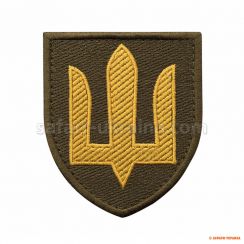 Нашивка «Сухопутные войска ВСУ», олива/желтый
