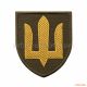 Нашивка "Сухопутні війська ЗСУ", олива/жовтий
