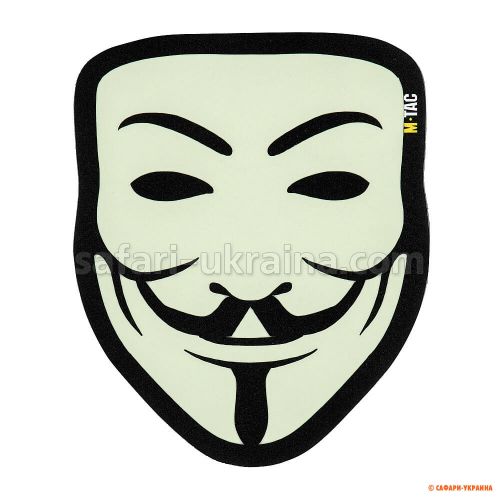 M-Tac нашивка Anonymous Black/GID M-Tac нашивка Anonymous Black/GID