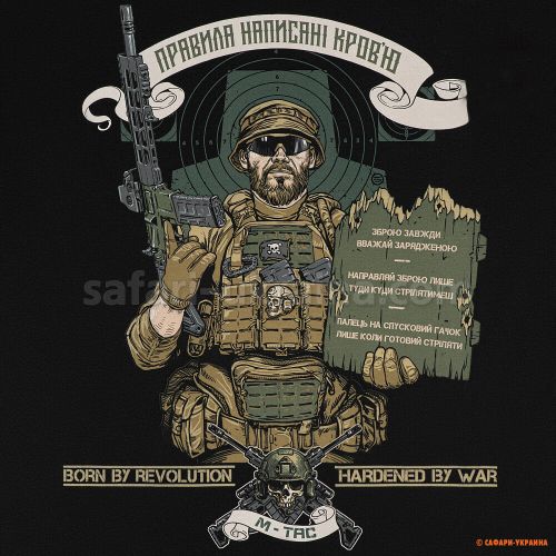 M-Tac футболка Заповеди стрелка, Black