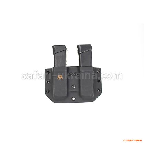 Паучер ATA Gear Double Pouch ver.1 Glock 17 / 22 /47, black 