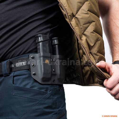 Паучер ATA Gear Double Pouch ver.1 Glock 17 / 22 /47, black 