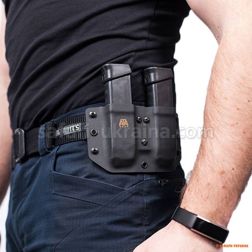 Паучер ATA Gear Double Pouch ver.1 Glock 17 / 22 /47, black 