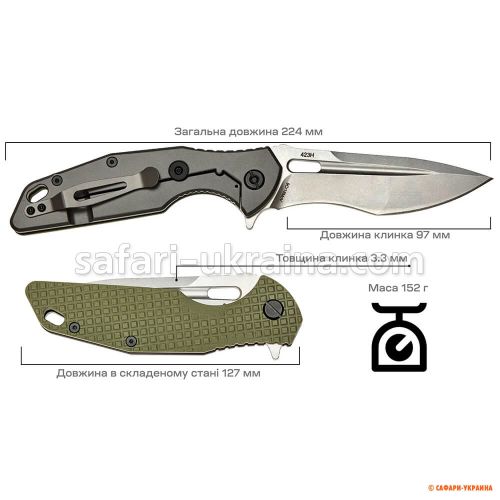 Cкладной нож Skif Defender II SW Olive
