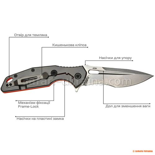 Cкладной нож Skif Defender II SW Orange