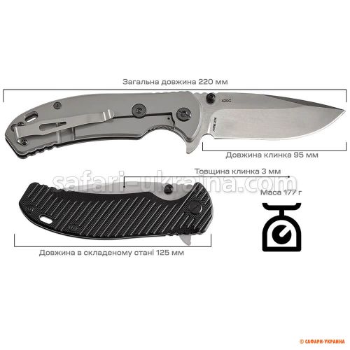 Cкладной нож Skif Sturdy II SW Black