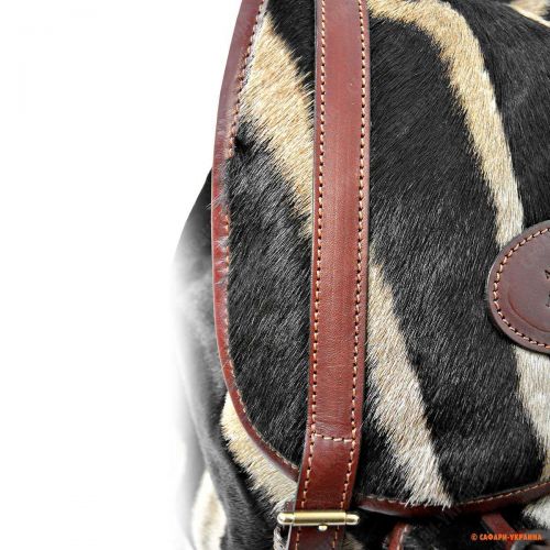 Шкіряний рюкзак Safari Zebra, з натуральної шкіри зебри 
