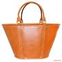 Кожаная сумка для пикника от дизайнера Alexandre Mareuil, светло-коричневая