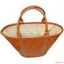 Кожаная сумка для пикника от дизайнера Alexandre Mareuil, светло-коричневая