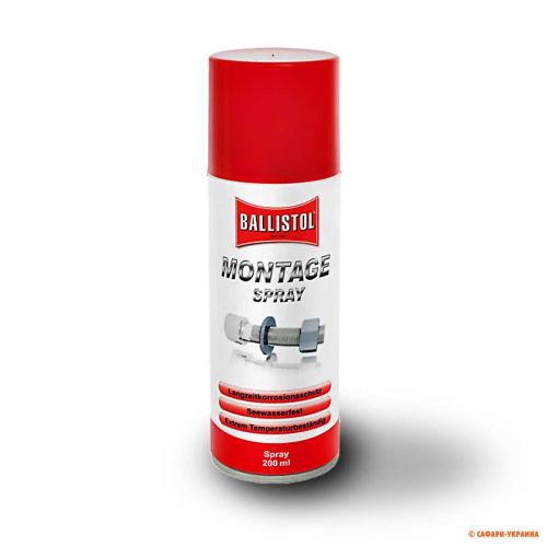 Масло для чистки оружия Ballistol-Klever Montagespray, щелочное, 200 мл
