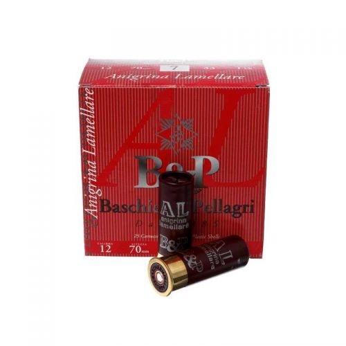 Патрон Baschieri & Pellagri ANIGRINA LAMELLARE, кал.12/70, дробь №1, навеска 33 г Патрон Baschieri & Pellagri ANIGRINA LAMELLARE, кал.12/70, дробь №1, навеска 33 г