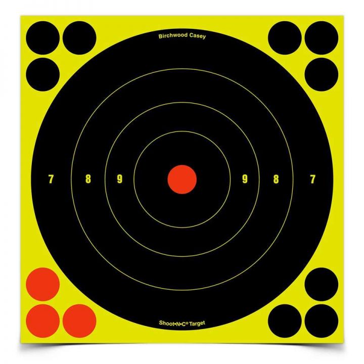 Мішень для стрільби Birchwood Casey Bull's-eye Targets, 20 см, 6 мішеней 