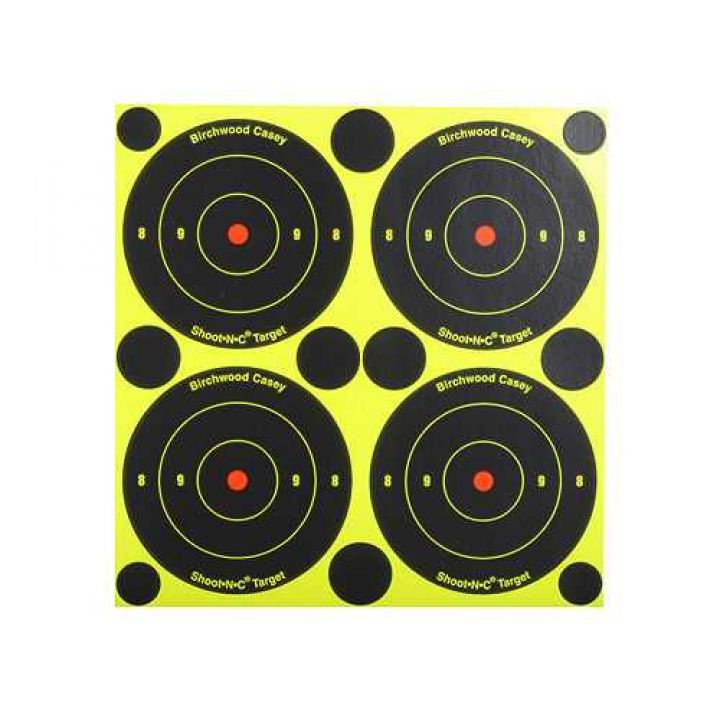 Мішень для пристрілки Birchwood Bull`s-eye Targets, 8 см, 48 шт і 120 наклейок 