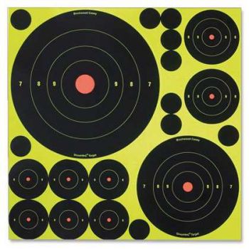 Мишень для стрельбы Birchwood Self-Adhesive Targets Variety Pack, 30 см, 5 штук