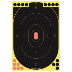 Мішень для стрільби Birchwood Silhouette Targets, 12 х 46 см, 5 штук, 90 наклейок