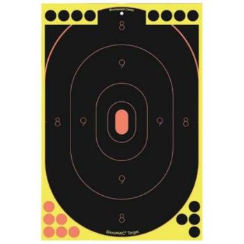 Мішень для стрільби Birchwood Silhouette Targets, 12 х 46 см, 5 штук, 90 наклейок