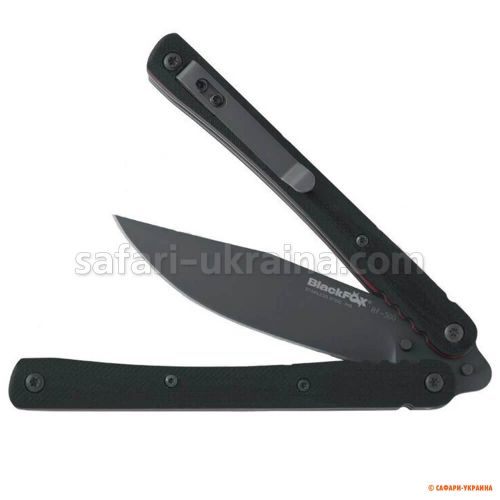 Складаний ніж Black Fox Balisong Black Blade 