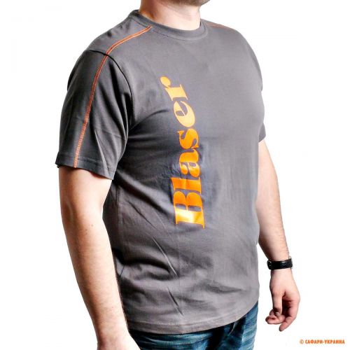 Хлопковая футболка Blaser F3 T-Shirts, серая