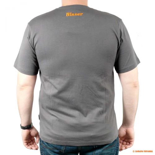 Хлопковая футболка Blaser F3 T-Shirts, серая