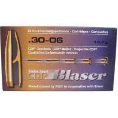 Патрон Blaser, кал.30-06 Sprg, тип пули: CDP, вес: 10,7 g/165 grs