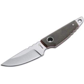 Малый охотничий нож Boker NIPPON NECKER, длина клинка 73 мм, микарта