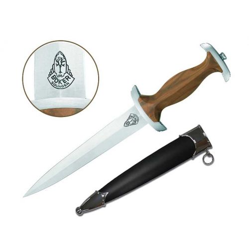 Кинджал мисливський Boker Schweizer Dolch, довжина клинка 21,9 см, металеві ножни 