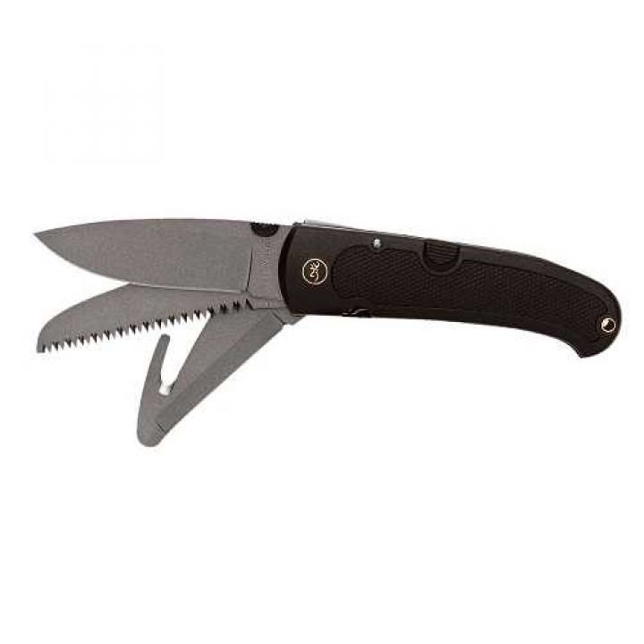 Складаний ніж Browning Kodiak F.D.T. Knife 600, 3 інструменти (ніж, пила, скіннер) 