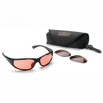 Стрілецькі окуляри Browning змінні скла - червоний, коричневий, сірий
