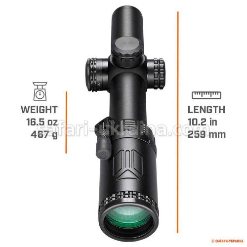 Прицел оптический Bushnell AR Optics 1-6Х24. Сетка BTR-1 с подсветкой