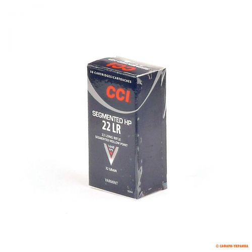 Патрон CCI, кал. 22 LR, тип пули: SHP, вес: 32 gr/2,07 г