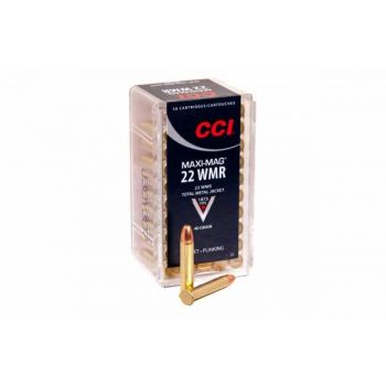 Патрон CCI Maxi-Mag AMMO, кал.22WMR, тип кулі TMJ, вага 2,6 г