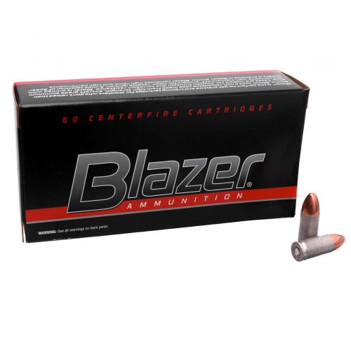 Патрон CCI BLAZER, кал.9x19, тип кулі FMJ, вага 8 г (124gr) 