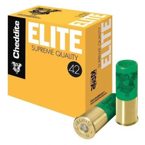 Патрон Cheddite Elite, кал.12/70, дріб №0 (3,9 мм), 42 г 