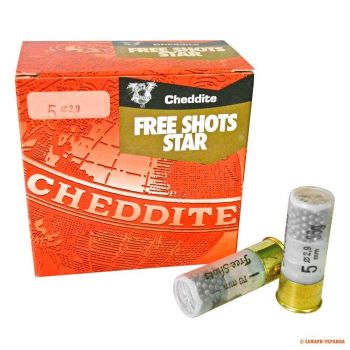 Патрон Cheddite Free Shots Star, кал.12/70, дробь №5 (2,9 мм), 36 г (без контейнера)