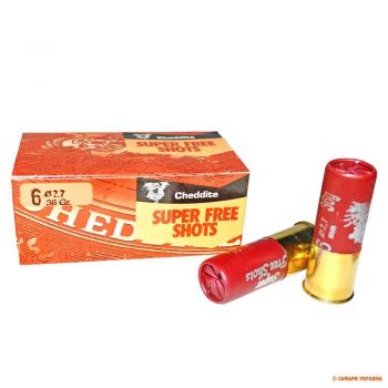 Патрон Cheddite Super Free Shots, кал.12/70, дріб №6 (2,7 мм), 36 г (дисперсант)