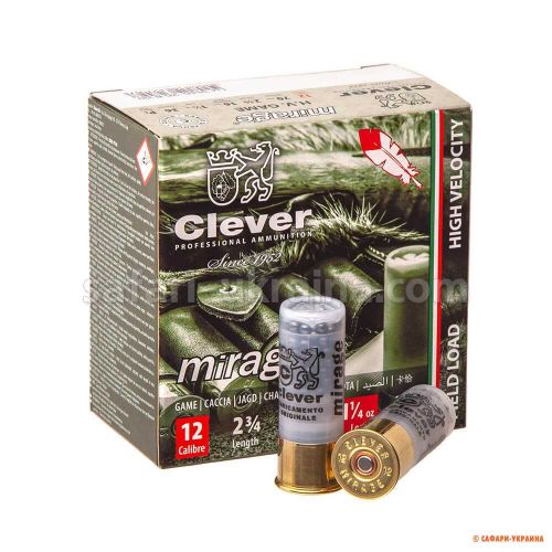 Патрон Clever Mirage T3 H.V Game, кал.12/16/70, дріб №5 (2,9 мм), 36 гр 