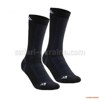 Чоловічі термошкарпетки Craft Warm Mid Sock Black/White