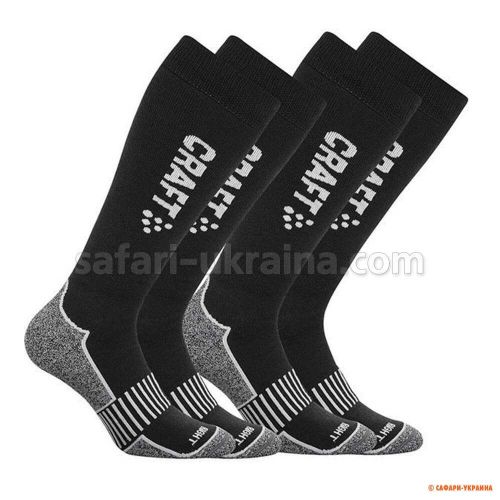 Носки Craft Warm Multi 2-Pack High черные (40-42) Носки Craft Warm Multi 2-Pack High черные (40-42)