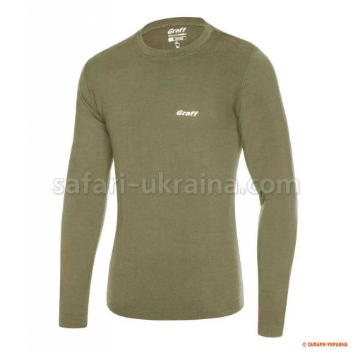 Чоловіча термоактивна футболка з довгим рукавом GRAFF Merino Light 920 
