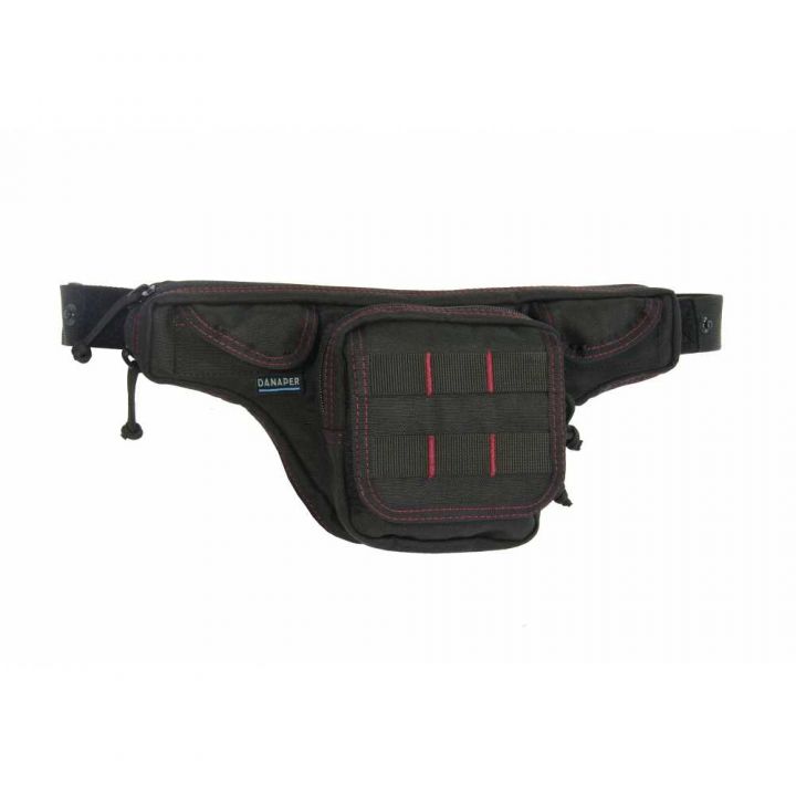 Поясна сумка для носіння пістолета DANAPER DEFENDER, колір: black-red 