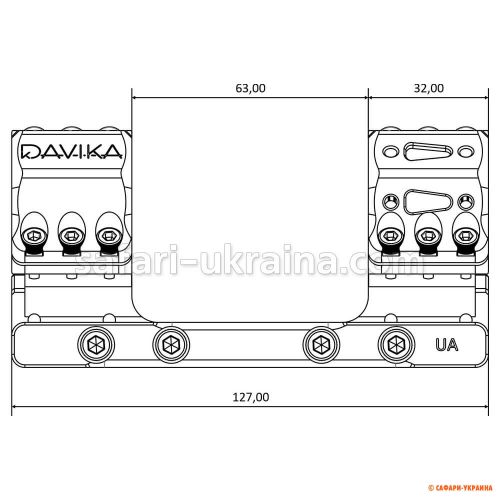 Моноблок DAVIKA MSM-01, 34D, 20MOA, 30H, колір койот 