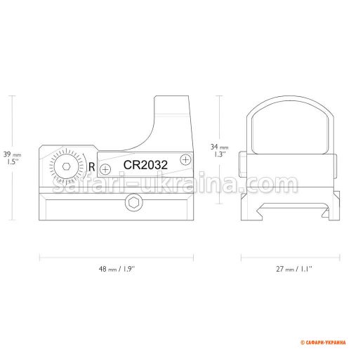 Прицел коллиматорный Hawke Micro Reflex Sight 3 MOA