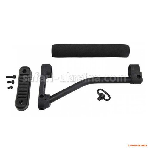 Приклад DoubleStar ARFX Skeleton BLACK на трубу AR-15 