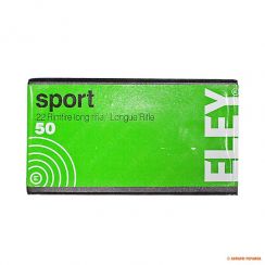 Патрон Eley Sport, кал. 22LR, тип кулі: RN, вага: 40grs/2,6г