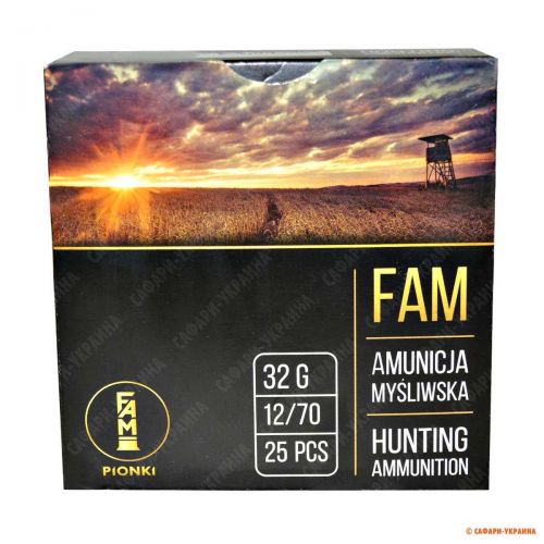Патрон FAM-Pionki, кал.12/70, № 1 (4,0 мм), навеска 32 gr, без контейнера