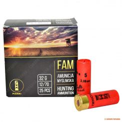 Патрон FAM-Pionki, кал.12/70, дріб № 5 (3,0 мм) 32 gr, без контейнера