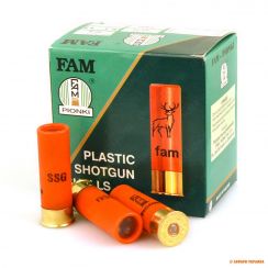 Патрон FAM-Pionki Buckshot SSG, кал.12/70, картеч 6,8 мм (12 шарів), 22 г