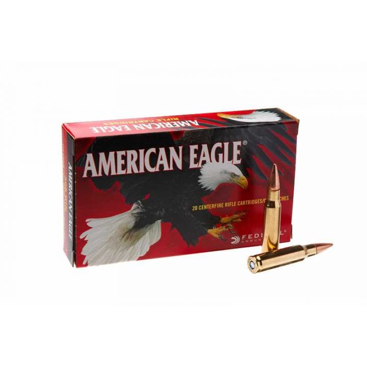 Патрон Federal American Eagle, кал. 308 Win, тип пули: FMJ BT, вес: 9,7 gr / 149,69 grs