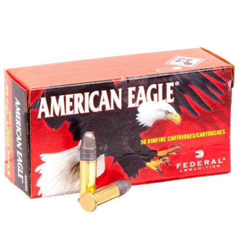 Патрон Federal American Eagle Promo, кал. 22LR, тип пули LRN, вес 2,6 gr/40 grs Патрон Federal American Eagle Promo, кал. 22LR, тип пули LRN, вес 2,6 gr/40 grs