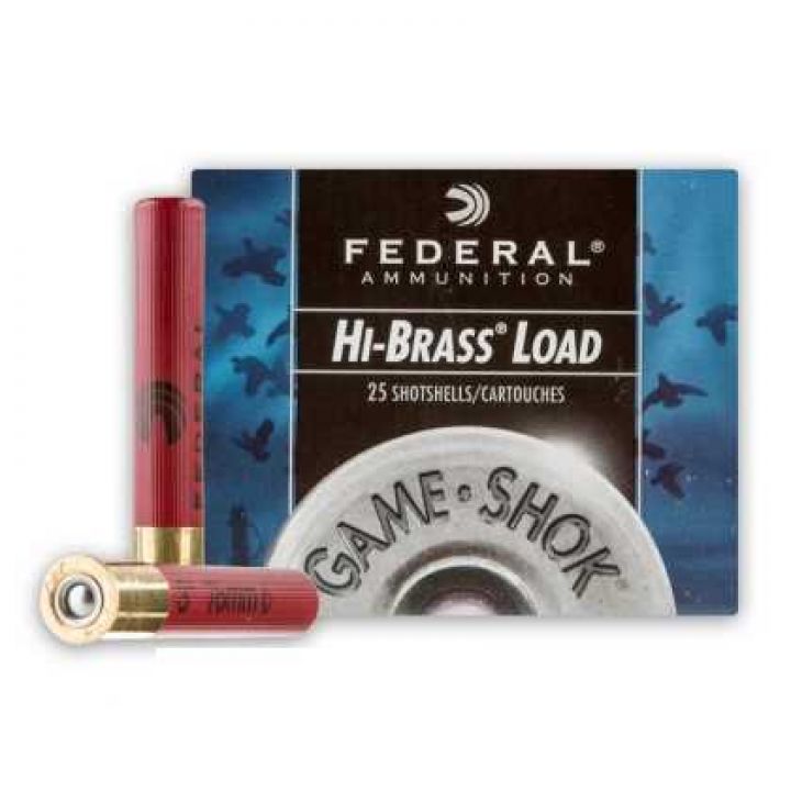 Патрон Federal Game-Shok Hi-Brass, кал.410/76, дробь № 4 (3,3 мм), навеска 19,5 г